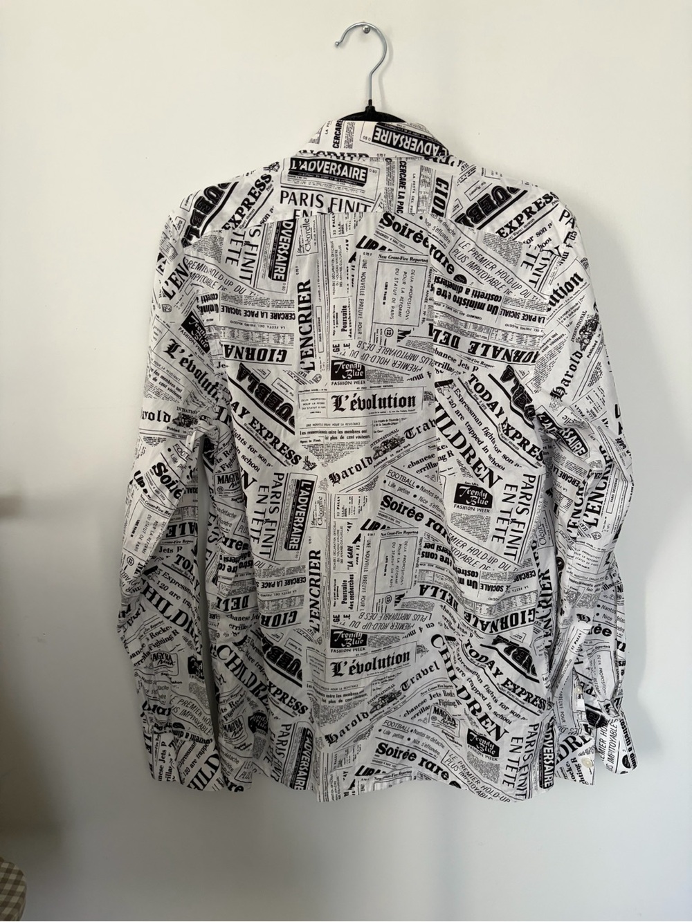 Sandro Newspaper Slim Fit Shirt - Medium - Picture 13 of 14